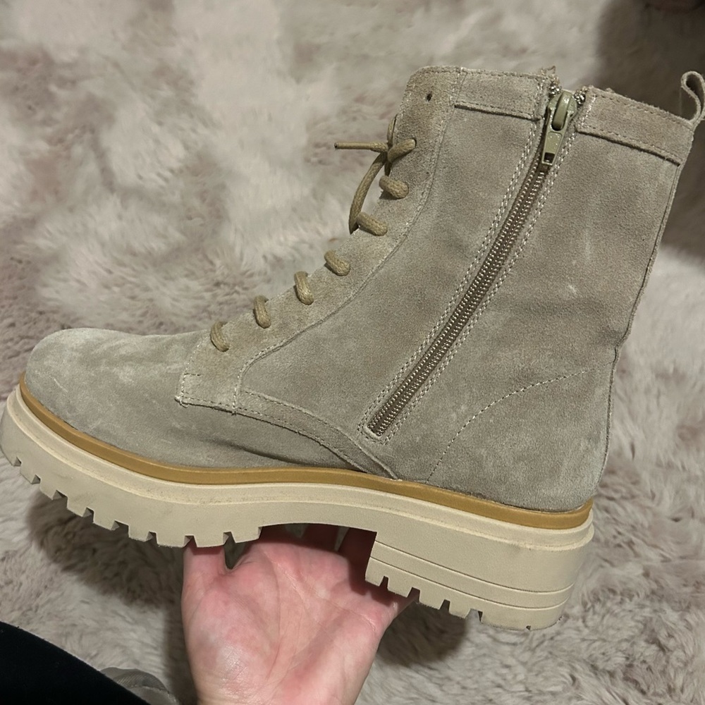 BERTUCHI Suede Combat Boots